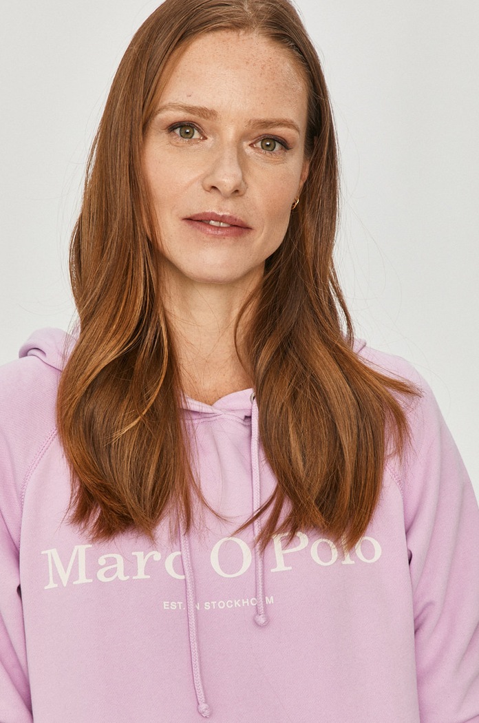 Marc O'Polo - Pamut melegítőfelső M02400154251 rózsaszín