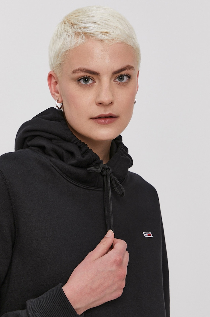 Mikina Tommy Jeans černá DW0DW09228