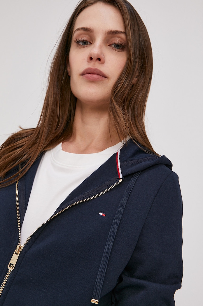 Mikina Tommy Hilfiger Tommy Hilfiger WW0WW24971 námořnická modř