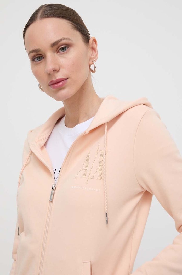 Armani Exchange pamut melegítőfelső narancssárga 8NYM21.YJ68Z.NOS