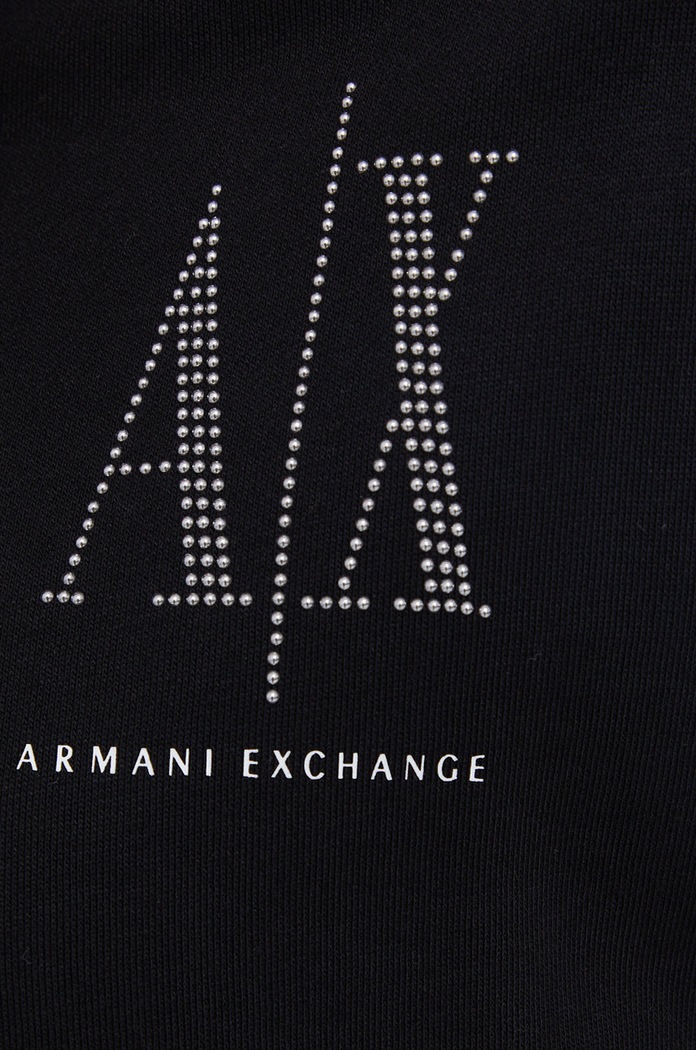 Bavlněná mikina Armani Exchange 8NYM21.YJ68Z.NOS černá
