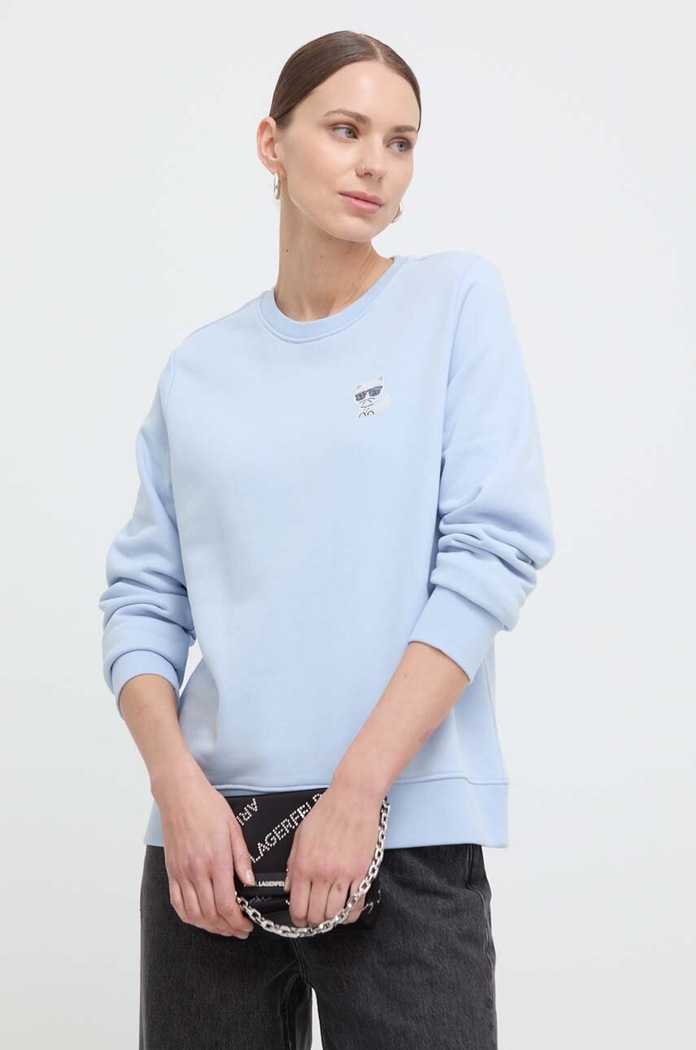 Mikina Karl Lagerfeld modrá 216W1831