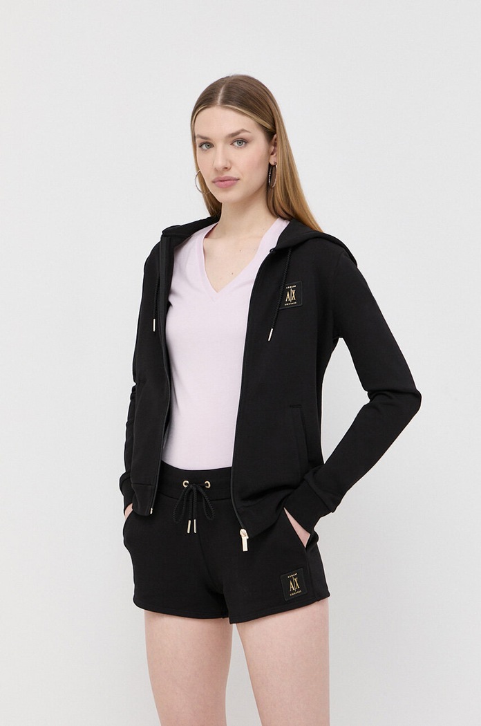 Bluza bawełniana Armani Exchange 8NYM08.YJ68Z.NOS czarny