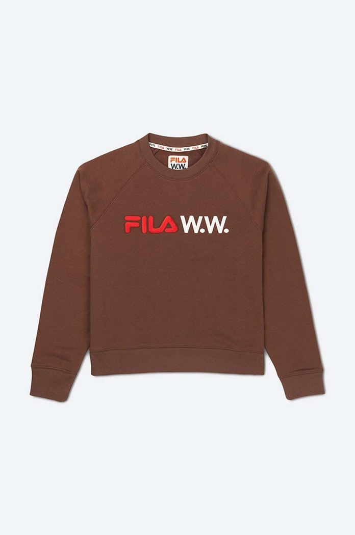 Oblečení Mikina Wood Wood Elene x Fila 688375.H95 hnědá