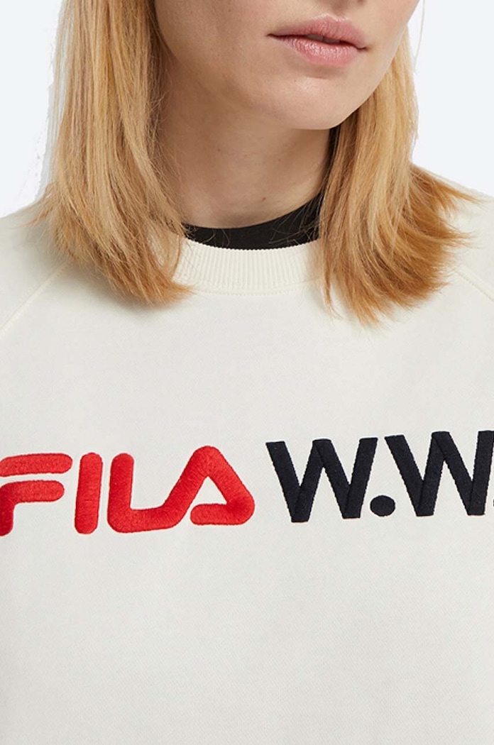 Oblačila Pulover Wood Wood Elena x FIla 688375.N15 bela