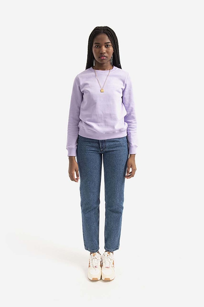 A.P.C. bluza bawełniana Sweat Item F COEAS.F27663 fioletowy AA00