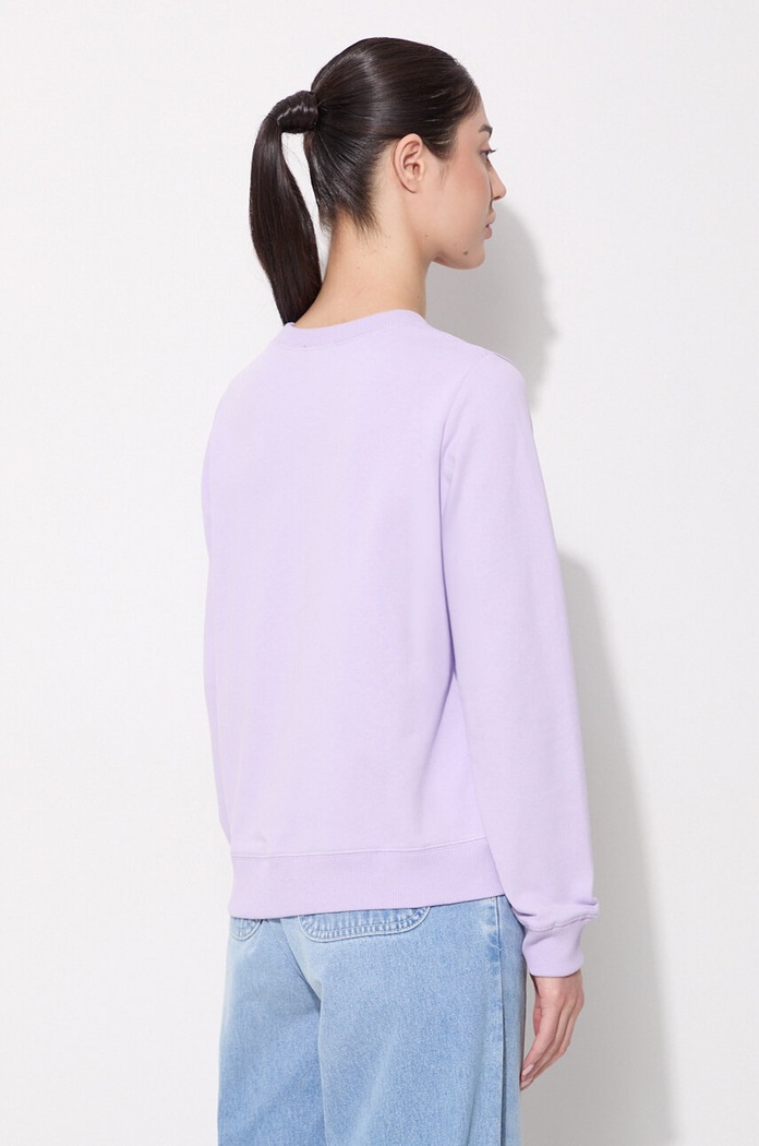 A.P.C. bluza bawełniana Sweat Item F COEAS.F27663 fioletowy AA00