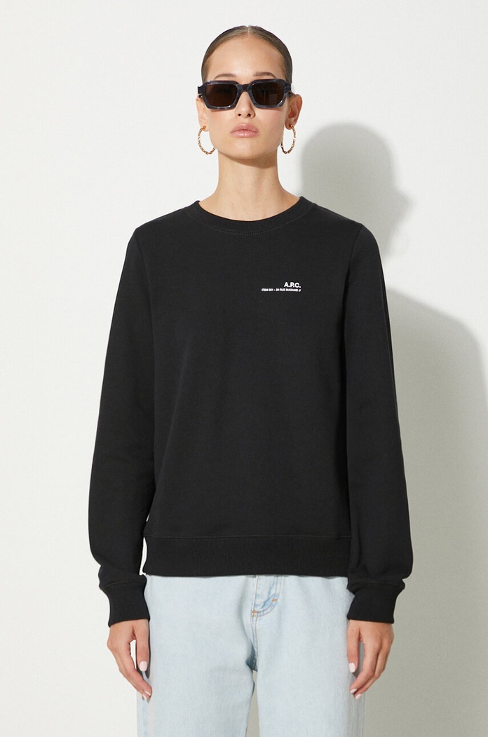 A.P.C. cotton sweatshirt Sweat Item F cotton black COEAS.F27663