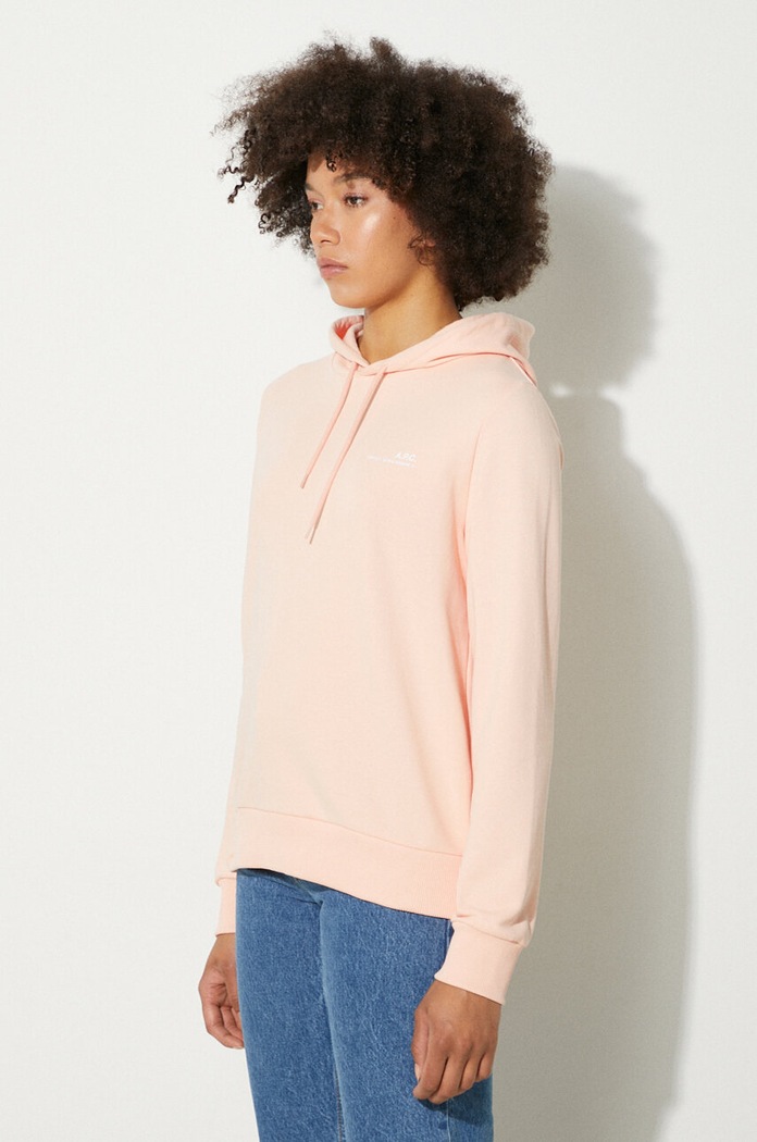 Oblečení Bavlněná mikina A.P.C. Hoodie Item F COEAS-F27674 BLACK COEAS.F27674 oranžová
