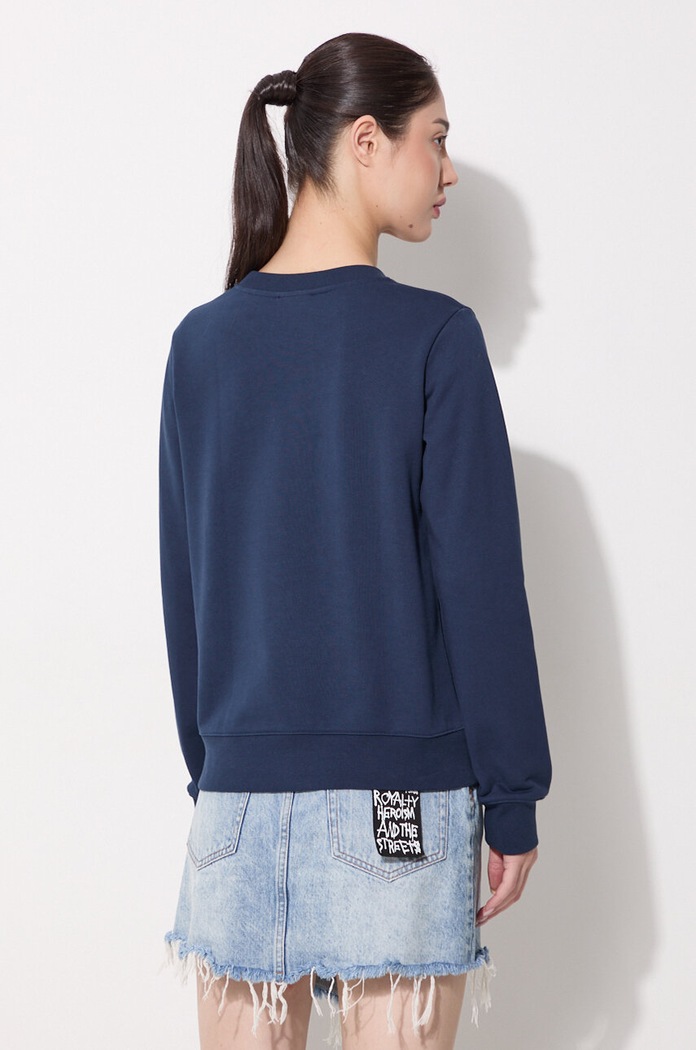 A.P.C. bluza bawełniana Sweat Tina COEBH.F27561 granatowy AA00