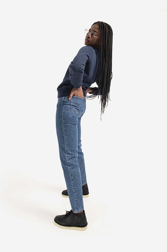 Bavlnená mikina A.P.C. Sweat Tina COEBH-F27561 MARINE COEBH.F27561