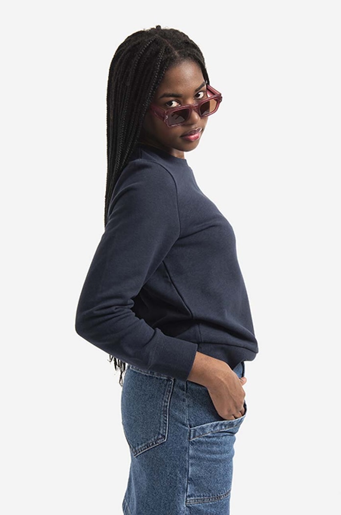 A.P.C. Hanorac de bumbac bluză A.P.C. Sweat Shelley COETM-F27693 DARK NAVY COETM.F27693