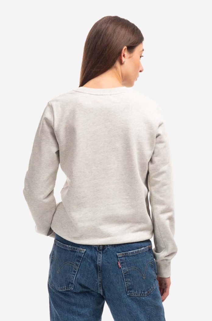 Odzież A.P.C. bluza bawełniana Sweat Tina COEZD.F27561 szary