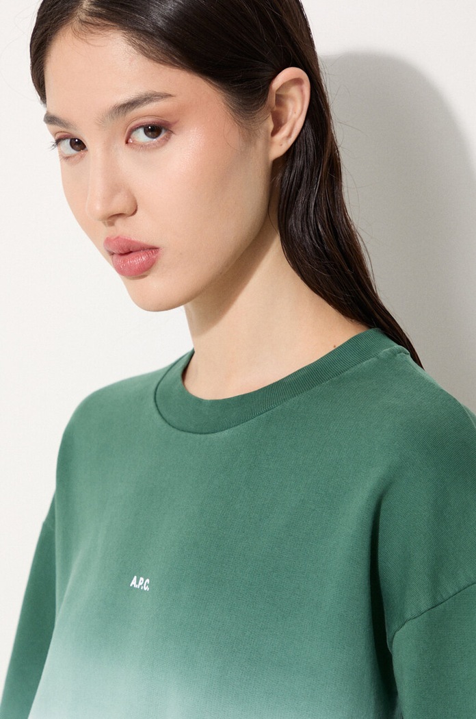 Βαμβακερή μπλούζα A.P.C. Sweat Clothilde COFAZ.F27765 ροζ