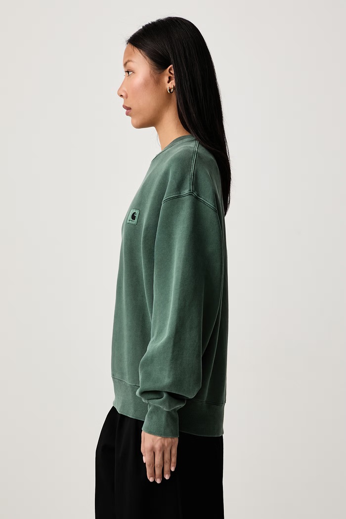 Carhartt WIP W' Nelson Sweat I029537 WAX bluza damska bawełniana Carhartt WIP I029537 zielony