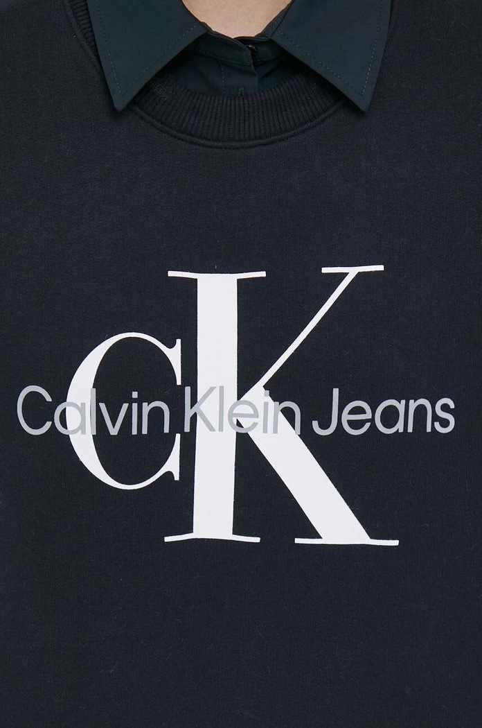 Bavlněná mikina Calvin Klein Jeans J20J219140 černá