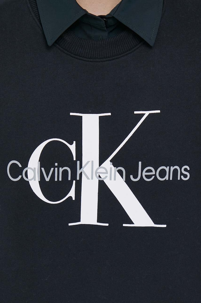 Bavlněná mikina Calvin Klein Jeans J20J219140 černá
