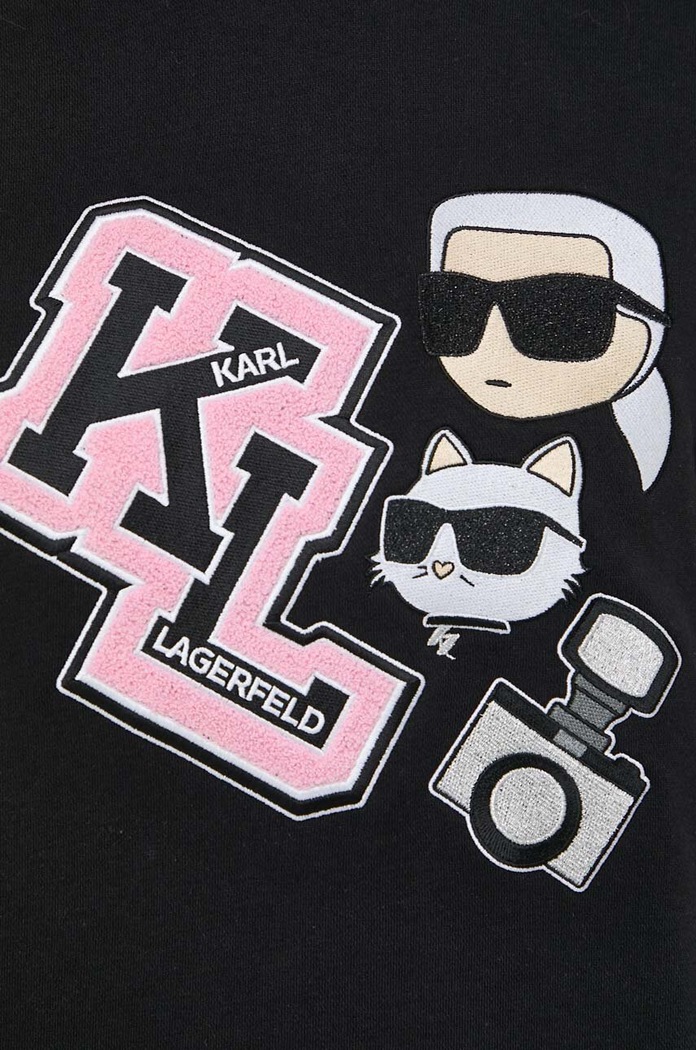 Karl Lagerfeld bluza 240W1813 czarny