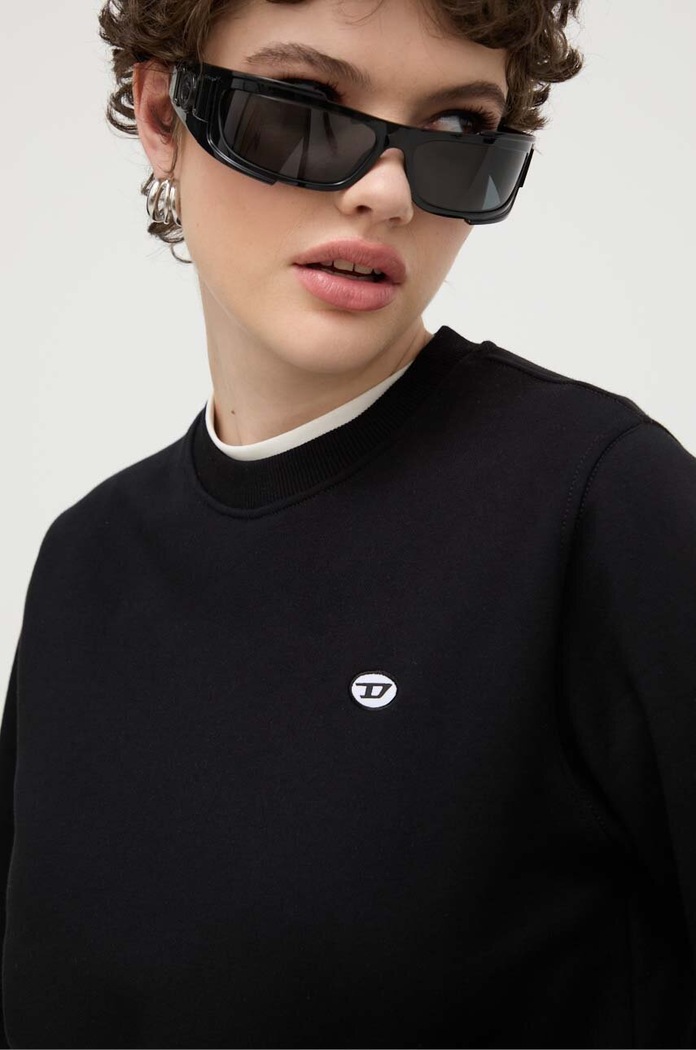 Diesel bluza bawełniana F-REGGY-DOVAL-PJ czarny A05039.0BKAF