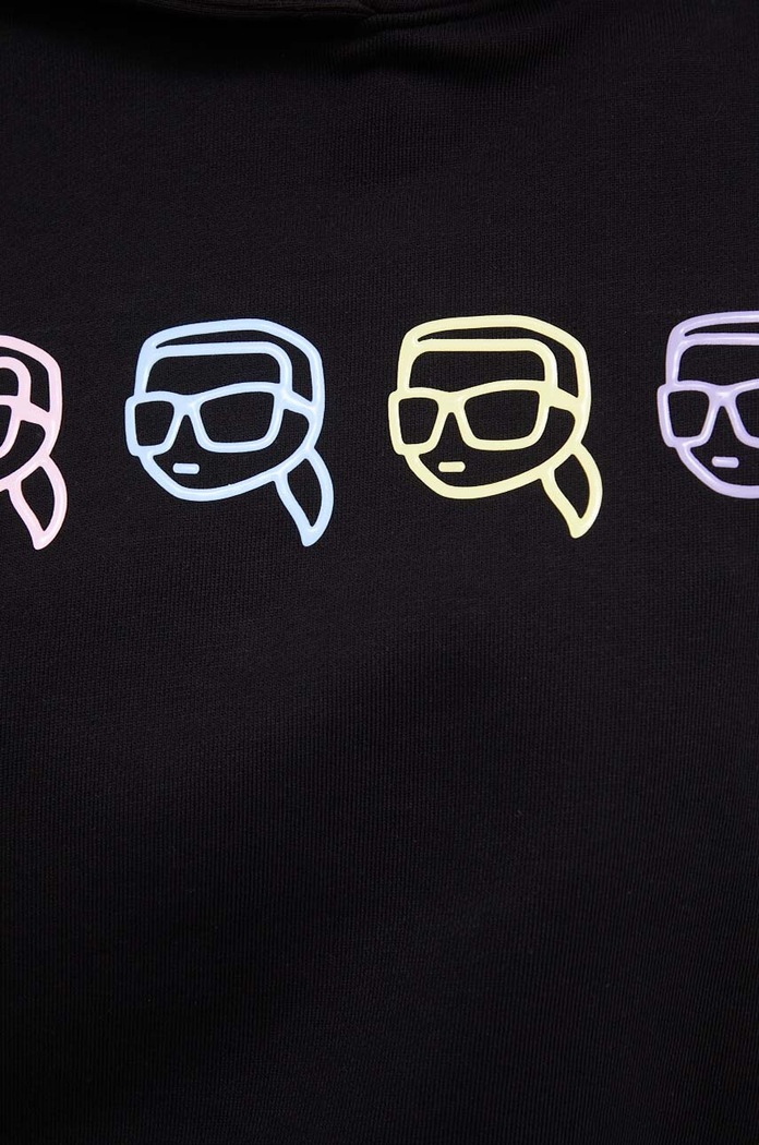 Bavlněná mikina Karl Lagerfeld 241W1800 černá