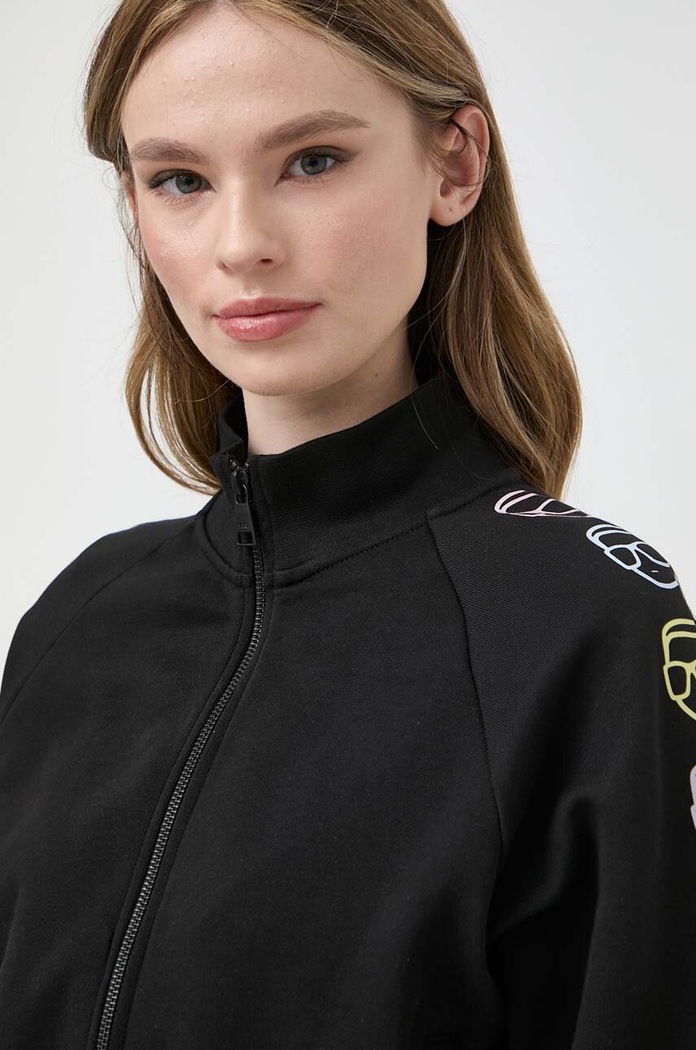 Bavlněná mikina Karl Lagerfeld 241W1802 černá