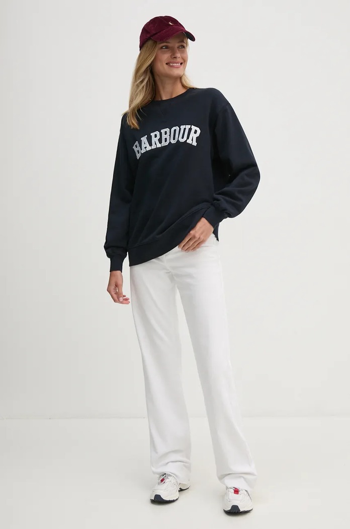 Barbour hanorac de bumbac LOL0591 bleumarin AA00