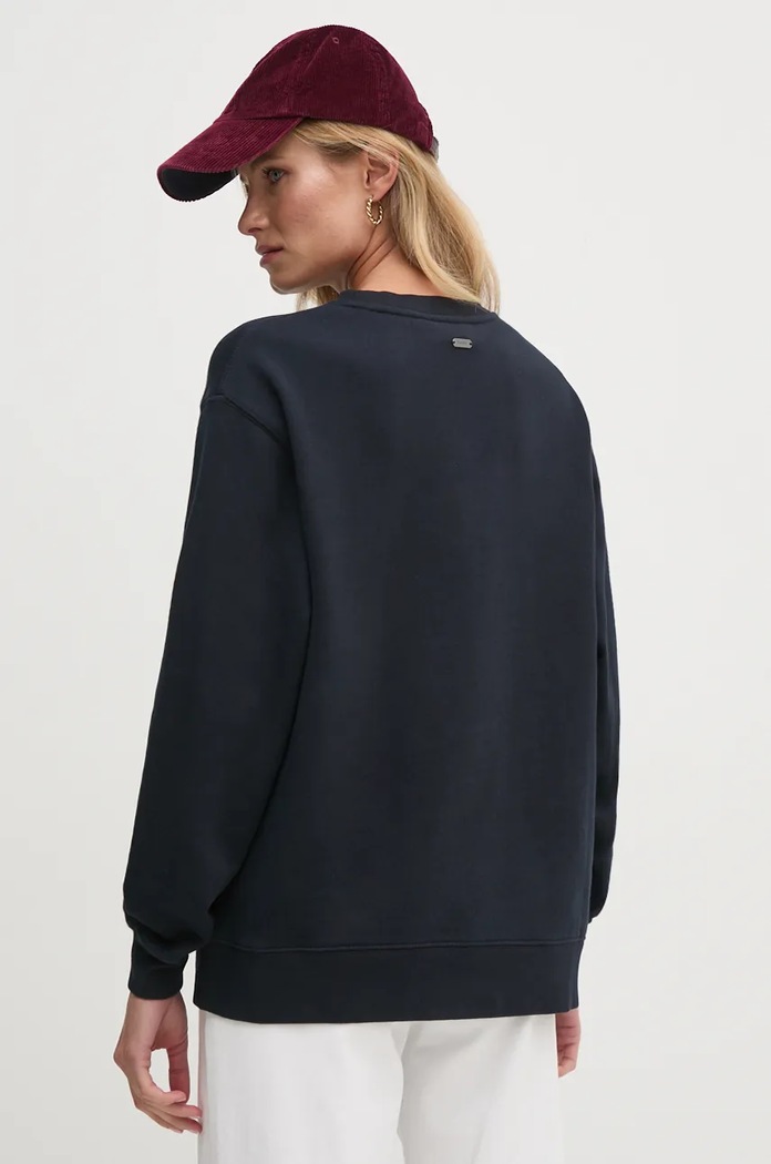 Îmbrăcăminte Barbour hanorac de bumbac LOL0591 bleumarin