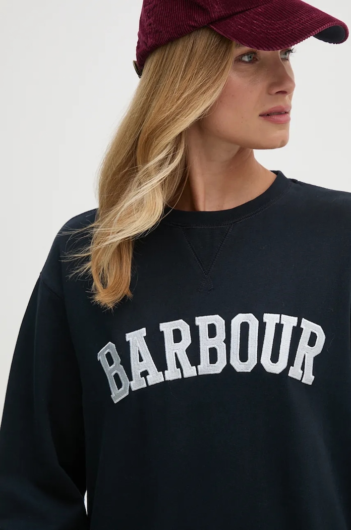 Barbour hanorac de bumbac bleumarin LOL0591