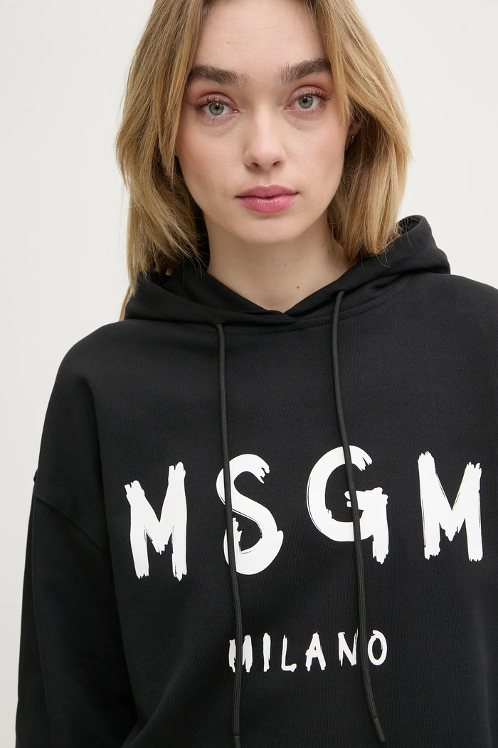 MSGM pamut melegítőfelső fekete 2000MDM515.300000