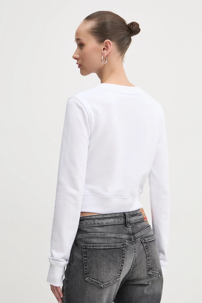 Odjeća Dukserica Diesel F-SLIMMY-OD SWEAT-SHIRT A09931.0GRAC bijela