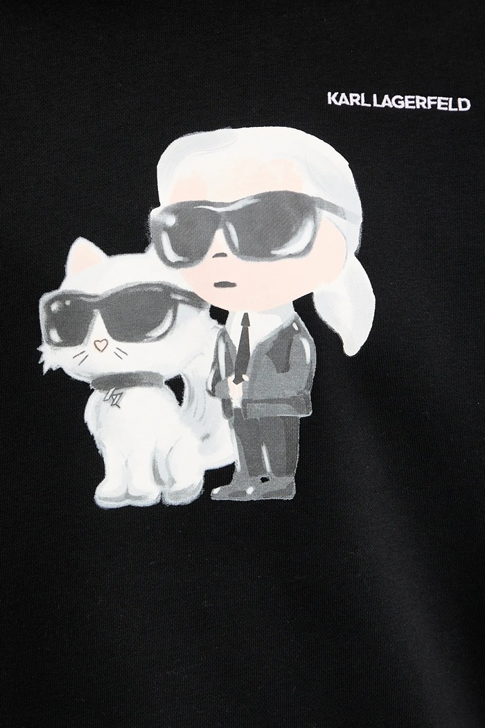 Mikina Karl Lagerfeld IKON A3W20057 čierna