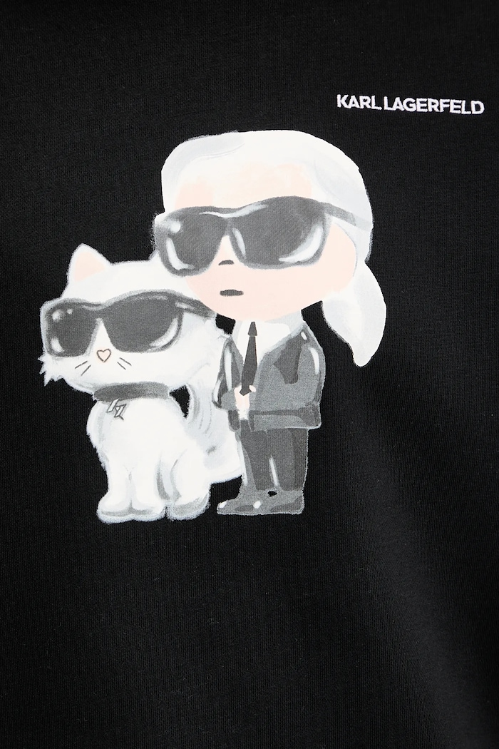 Mikina Karl Lagerfeld IKON A3W20057 čierna