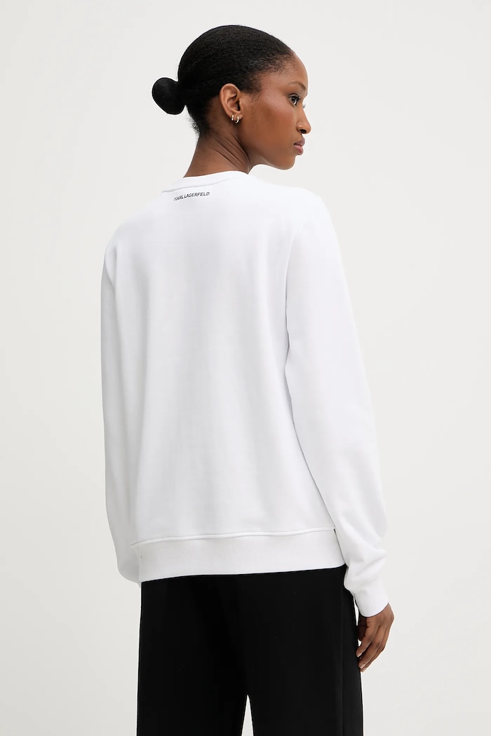 Odzież Karl Lagerfeld Bluza IKON A3W20069 biały