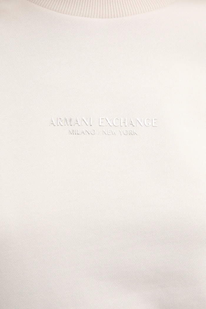 Bombažen pulover Armani Exchange bež XW001451.AF10830.NOS
