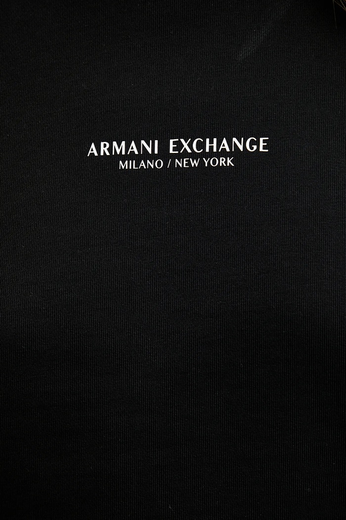 Bombažen pulover Armani Exchange črna XW001451.AF10830.NOS