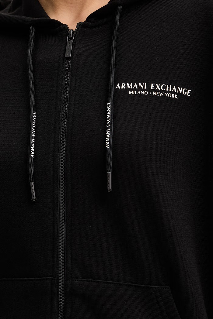 Bavlnená mikina Armani Exchange XW001452.AF10830.NOS čierna