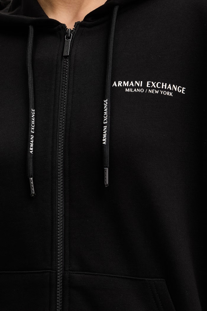 Bavlnená mikina Armani Exchange XW001452.AF10830.NOS čierna