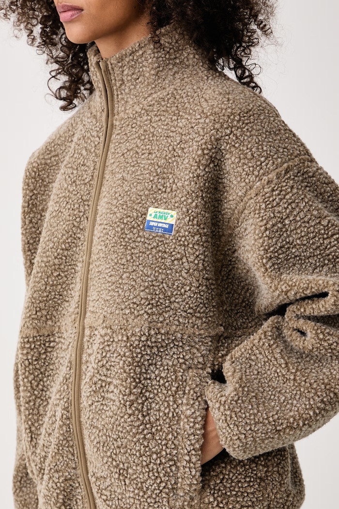 Bluza polarowa damska American Vintage HOK16C beżowy