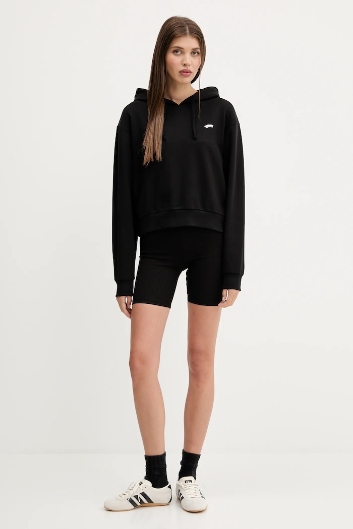 Bavlnená mikina Vans VN000P5PBLK1 čierna AA00