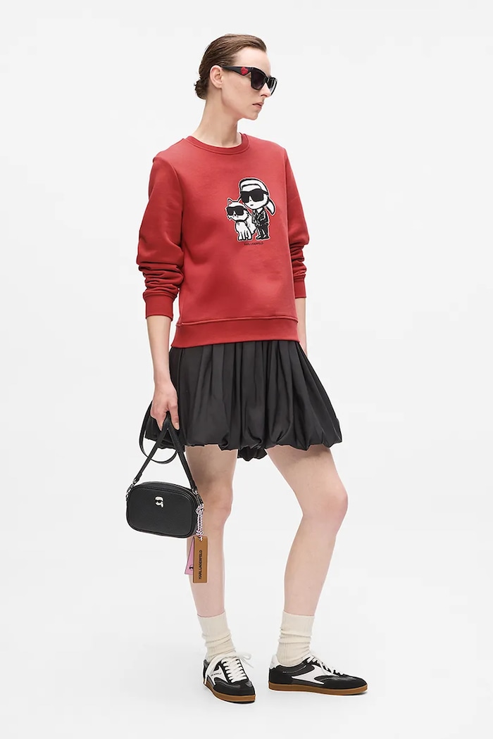 Karl Lagerfeld bluză IKON rosu A4W20045