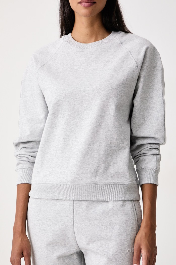 Bluza damska bawełniana z elastanem CHNTL Chantelle C1ATL0 szary