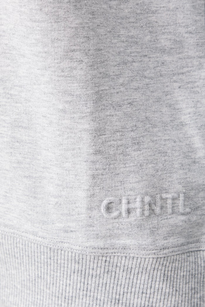 Bluza damska bawełniana z elastanem CHNTL Chantelle szary C1ATL0