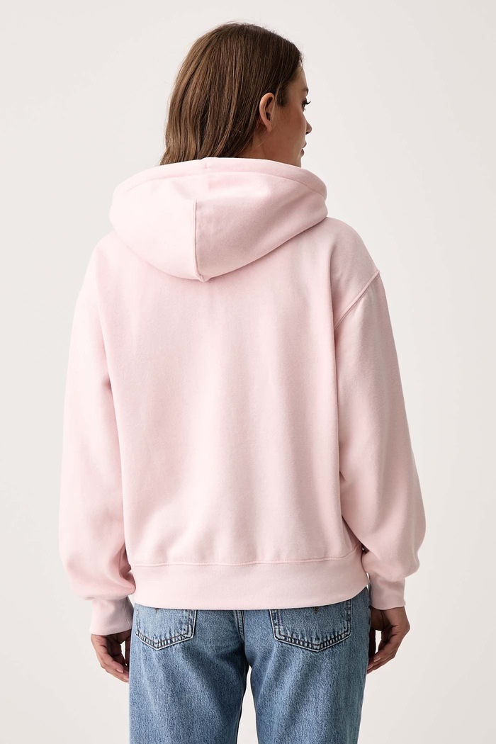 Oblečenie Levi's Mikina s kapucňou dámska s bavlnou EVERYDAY HOODIE 0082K ružová