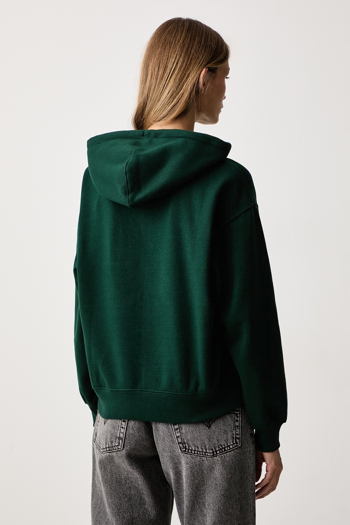 Oblečení Levi's Mikina s kapucí dámská s bavlnou EVERYDAY HOODIE 0082K zelená