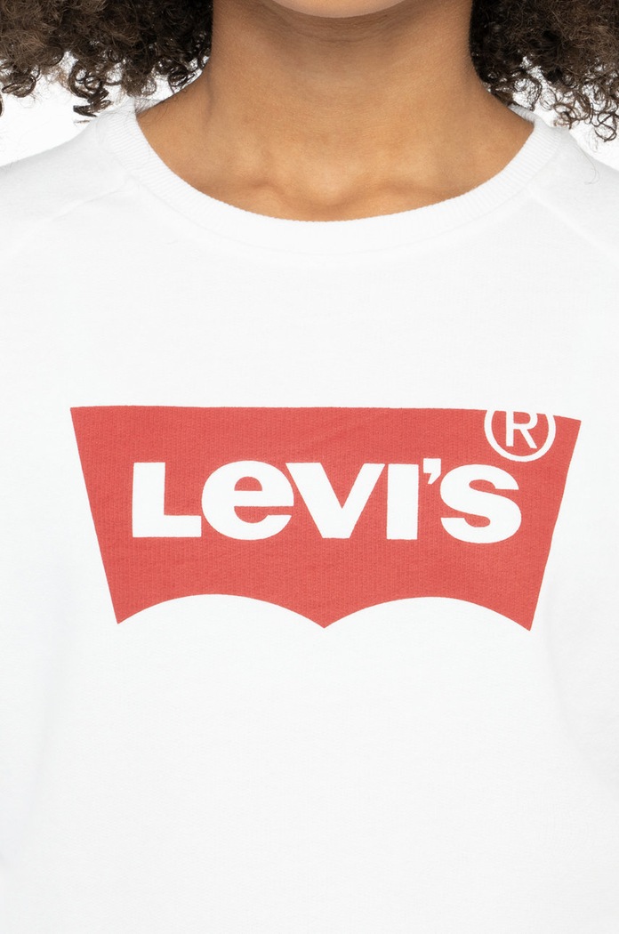 Dječja dukserica Levi's bijela 4E6660.NOS.G