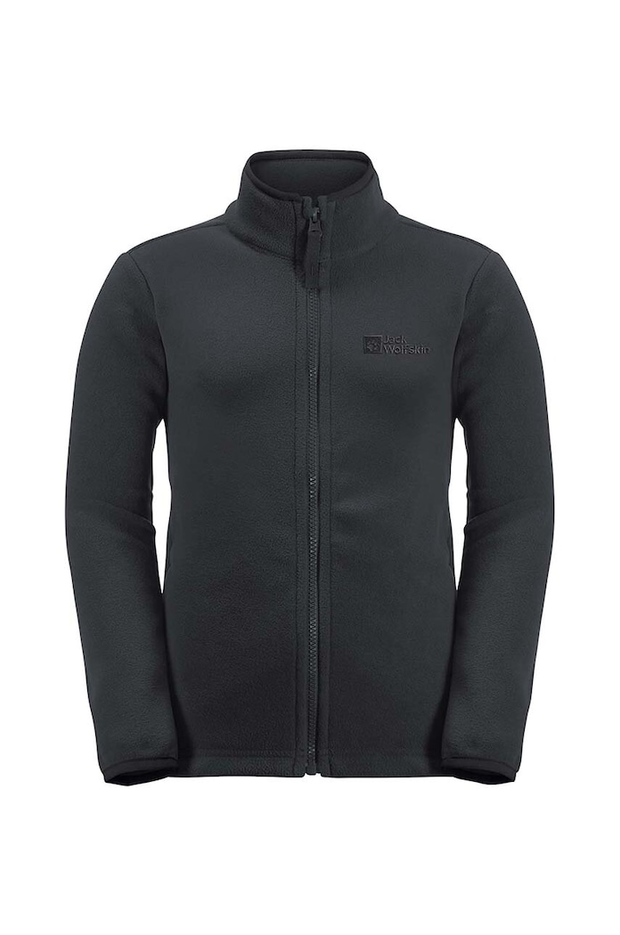 Dětská mikina Jack Wolfskin TAUNUS JACKET K bez kapuce černá 1609481.92.152.Carr