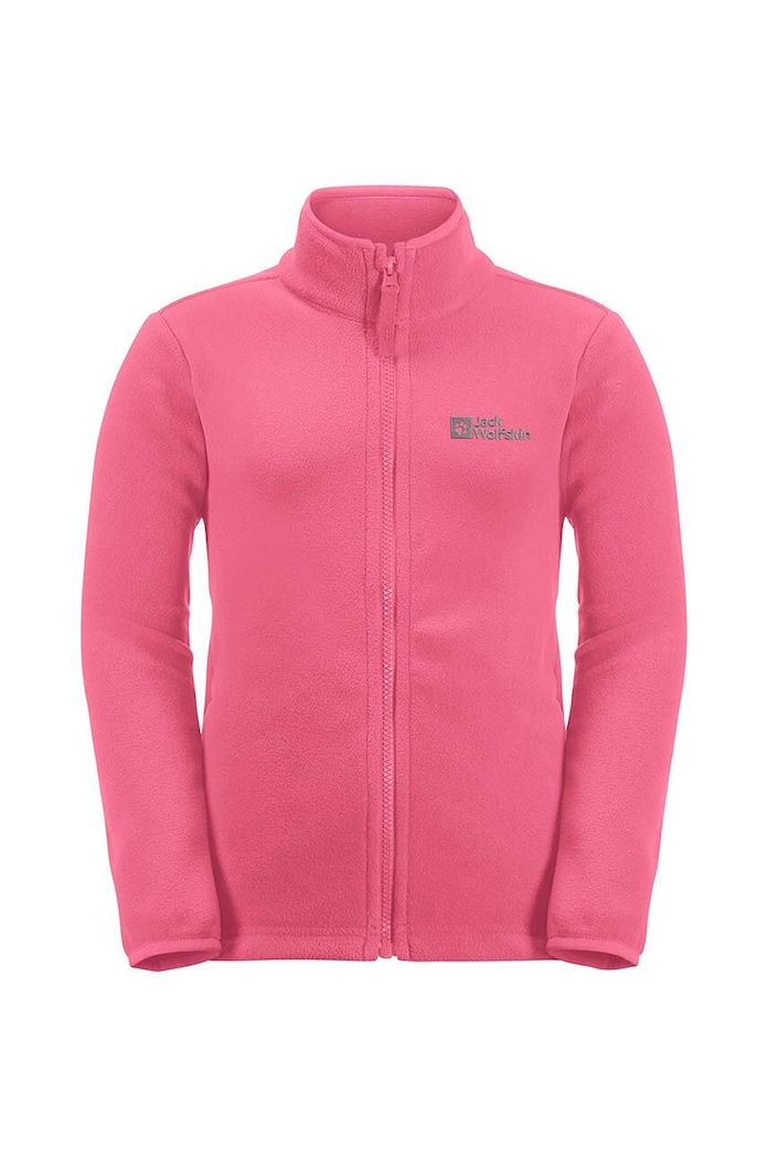 Dječja dukserica Jack Wolfskin TAUNUS JACKET K bez kapuljače roza 1609481.164.176.Carr