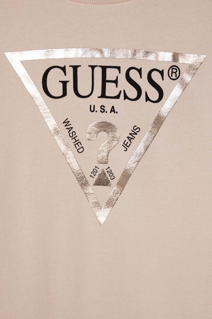 Guess Dětská bavlněná mikina Guess J74Q10.KAUG0.PPYH růžová AA00