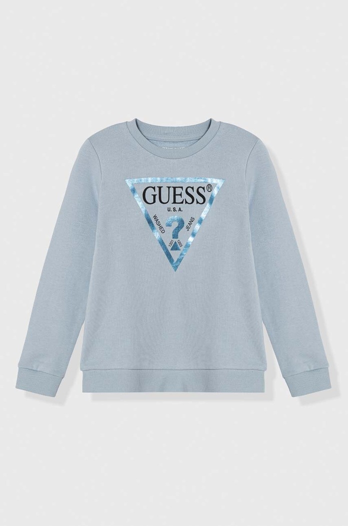 Guess gyerek melegítőfelső pamutból pamut kék K74Q12.KAUG0.PPYH
