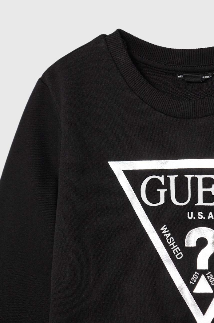 Момиче Детски памучен суичър Guess J74Q10.KAUG0.9BYH черен